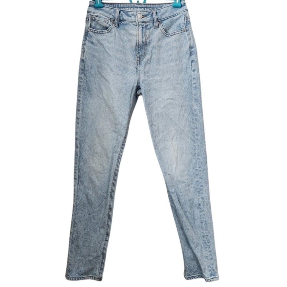 American Eagle Outfitters Womens Regular Jeans Light Wash Denim Size 0 F18